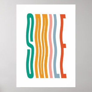 Kleurrijke glimlach: kinder kamer poster