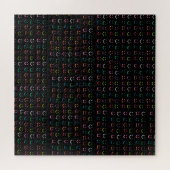 Kleurrijke glimlachen legpuzzel (Horizontaal)