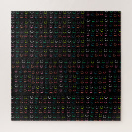 Kleurrijke glimlachen legpuzzel