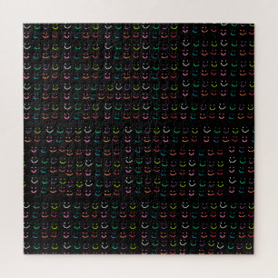 Kleurrijke glimlachen legpuzzel