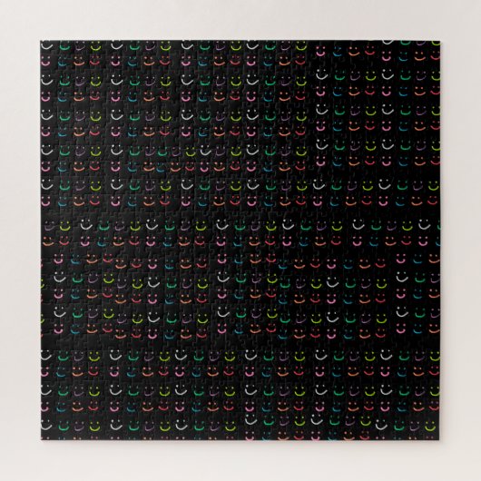Kleurrijke glimlachen legpuzzel (Verticaal)