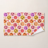 Kleurrijke glimlachende gelukkige gezichten met ha bad handdoek (Handdoek)