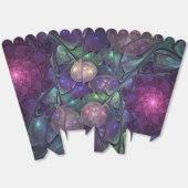 Kleurrijke glinsterende moderne Abstracte fractal  Bedankdoosjes (Ongevouwen)