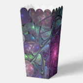 Kleurrijke glinsterende moderne Abstracte fractal  Bedankdoosjes (Voorkant)