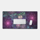 Kleurrijke glinsterende moderne Abstracte fractal  Bureaumat (Keyboard & Muis)