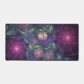Kleurrijke glinsterende moderne Abstracte fractal  Bureaumat (Voorkant)