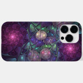 Kleurrijke glinsterende moderne Abstracte fractal Case-Mate iPhone Case (Achterkant (horizontaal))