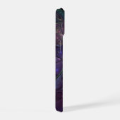 Kleurrijke glinsterende moderne Abstracte fractal  iPhone 15 Case (Rechterkant)