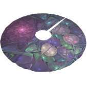 Kleurrijke glinsterende moderne Abstracte fractal  Kerstboom Rok (Gekanteld)