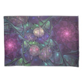 Kleurrijke glinsterende moderne Abstracte fractal Kussensloop (Voorkant)