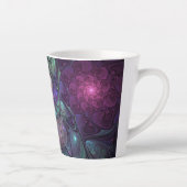 Kleurrijke glinsterende moderne Abstracte fractal  Latte Mok (Rechts)