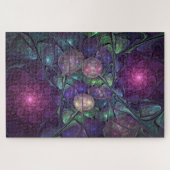 Kleurrijke glinsterende moderne Abstracte fractal Legpuzzel (Horizontaal)