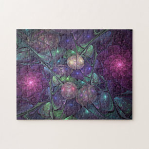 Kleurrijke glinsterende moderne Abstracte fractal  Legpuzzel