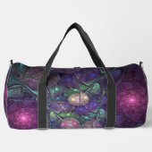 Kleurrijke glinsterende moderne Abstracte fractal  Plunjezak (Voorkant)