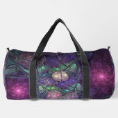 Kleurrijke glinsterende moderne Abstracte fractal  Plunjezak (Achterkant)