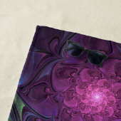 Kleurrijke glinsterende moderne Abstracte fractal  Strandlaken (In situ)