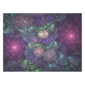Kleurrijke glinsterende moderne Abstracte fractal  Tafelkleed (Voorkant (Horizontaal))