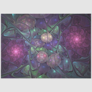 Kleurrijke glinsterende moderne Abstracte fractal Tissuepapier