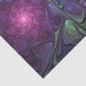 Kleurrijke glinsterende moderne Abstracte fractal  Tissuepapier (Detail)