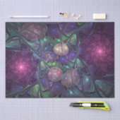 Kleurrijke glinsterende moderne Abstracte fractal  Tissuepapier (Craft)