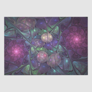 Kleurrijke glinsterende moderne Abstracte fractal  Tissuepapier
