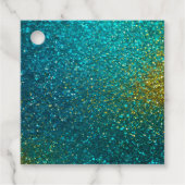 Kleurrijke Glitter Art Gift Labels (Voorkant)