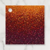 Kleurrijke Glitter Art Gift Labels (Voorkant)