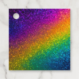 Kleurrijke Glitter Art Gift Labels