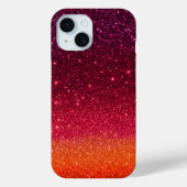 Kleurrijke Glitter Art iPhone Case (Achterkant)