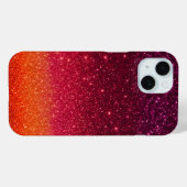 Kleurrijke Glitter Art iPhone Case (Achterkant (horizontaal))