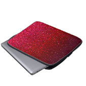 Kleurrijke Glitter Art Laptop Hoesje Laptop Sleeve (Voorkant onderkant)
