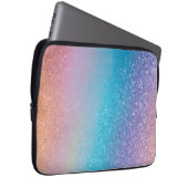 Kleurrijke Glitter Art Laptop Hoesje Laptop Sleeve (Voorkant Rechts)