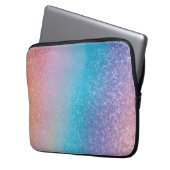 Kleurrijke Glitter Art Laptop Hoesje Laptop Sleeve (Voorkant Links)