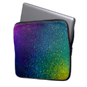 Kleurrijke Glitter Art Laptop Hoesje Laptop Sleeve (Voorkant Links)