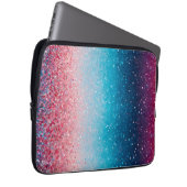 Kleurrijke Glitter Art Laptop Hoesje Laptop Sleeve (Voorkant Rechts)