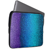 Kleurrijke Glitter Art Laptop Hoesje Sleeve (Voorkant Rechts)