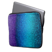 Kleurrijke Glitter Art Laptop Hoesje Sleeve (Voorkant Links)