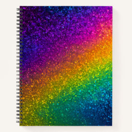 Kleurrijke Glitter Art Spiral Notitieboek