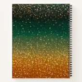 Kleurrijke Glitter Art Spiral Notitieboek (Achterkant)