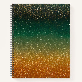 Kleurrijke Glitter Art Spiral Notitieboek