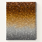 Kleurrijke Glitter Art Spiral Notitieboek (Achterkant)