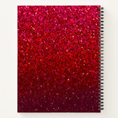 Kleurrijke Glitter Art Spiral Notitieboek (Achterkant)