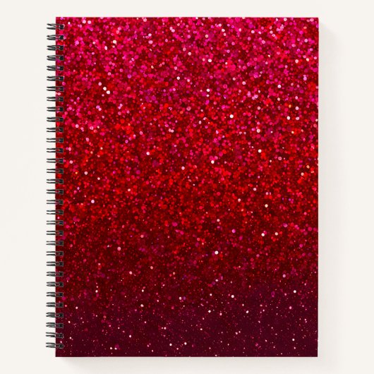 Kleurrijke Glitter Art Spiral Notitieboek (Voorkant)