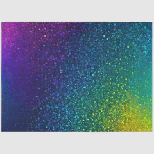 Kleurrijke Glitter Art Tissue Papier (Voorkant)