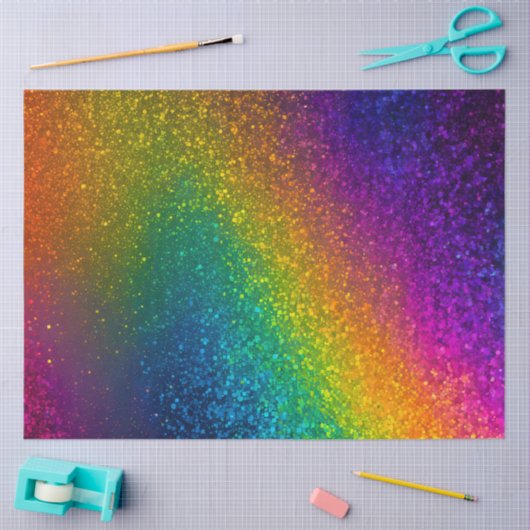 Kleurrijke Glitter Art Tissue Papier (Craft)