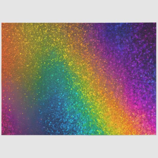 Kleurrijke Glitter Art Tissue Papier (Voorkant)