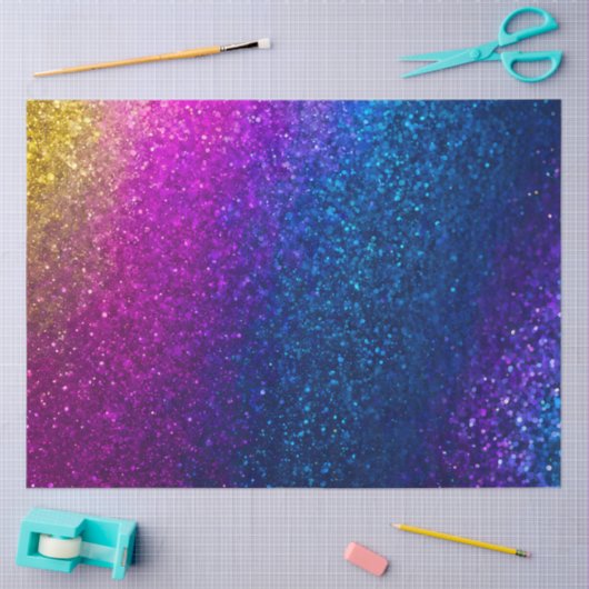 Kleurrijke Glitter Art Tissue Papier (Craft)