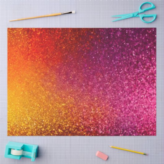 Kleurrijke Glitter Art Tissue Papier (Craft)