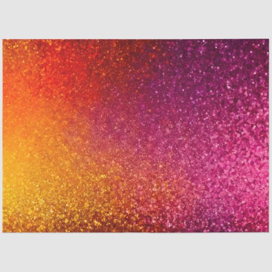 Kleurrijke Glitter Art Tissue Papier (Voorkant)