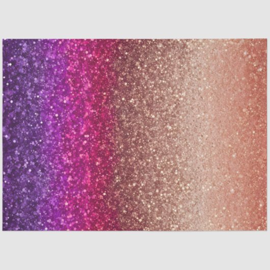 Kleurrijke Glitter Art Tissue Papier (Voorkant)